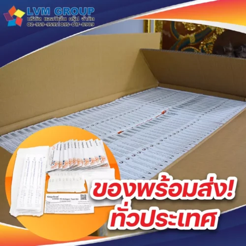 Singclean ATK น้ำลาย แบบอม 1กล่อง 20เทส Saliva Swab