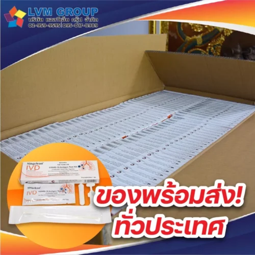 Singclean ATK น้ำลาย แบบอม 1กล่อง 1เทส Saliva Swab